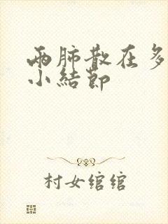 两肺散在多枚微小结节