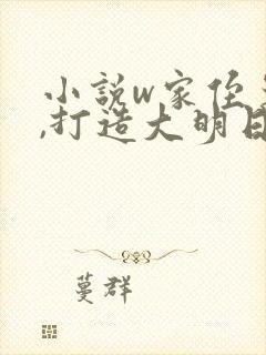 小说w家侄崇祯,打造大明日不落》