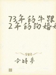 73年的牛跟82年的狗婚姻配吗