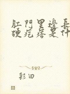 肛门里边长一个硬疙瘩是什么呢封面