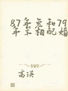 87年兔和79年羊相配婚姻如何