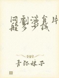 网剧演员片酬一般多少钱