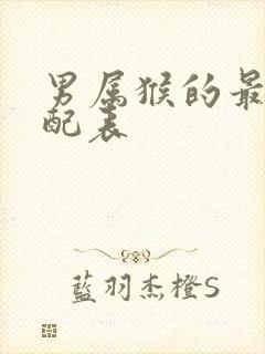 男属猴的最佳婚配表封面