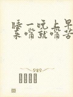 睡一晚上早晨起来嘴就嘴苦