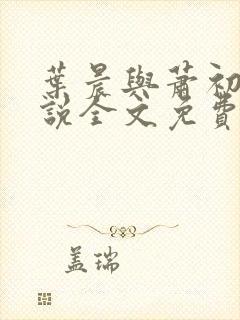 叶晨与萧初然小说全文免费阅读