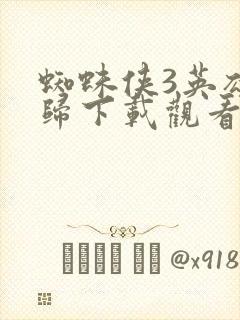 蜘蛛侠3英雄无归下载观看