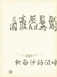 《高压监狱》法国版hd无删减封面