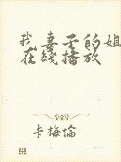 我妻子的姐姐3在线播放