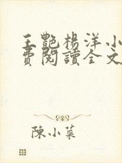 王艳杨洋小说免费阅读全文最新章节封面