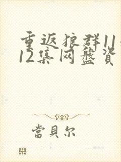 重返狼群11和12集网盘资源