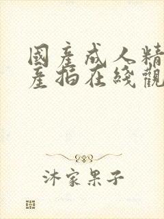 国产成人精品自产拍在线观看