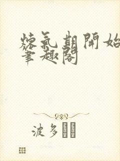 炼气期开始长生笔趣阁封面