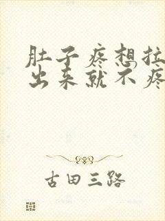 肚子疼想拉屎拉出来就不疼了怎么回事封面