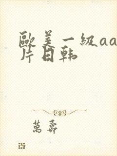 欧美一级aa大片日韩