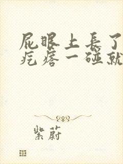 屁眼上长了个硬疙瘩一碰就疼