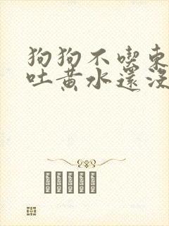 狗狗不吃东西还吐黄水还没精神