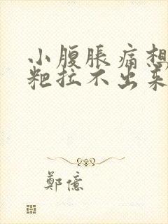 小腹胀痛想拉粑粑拉不出来封面