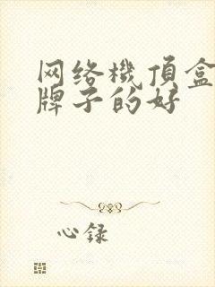 网络机顶盒哪个牌子的好