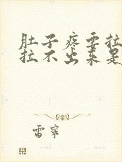 肚子疼要拉屎又拉不出来是怎么回事封面