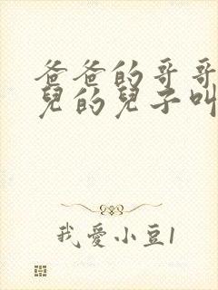 爸爸的哥哥的女儿的儿子叫我什么