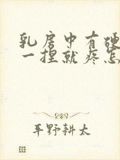 乳房中有硬块 一捏就疼怎么回事封面