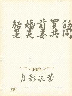 结婚前买的房子是夫妻共同财产