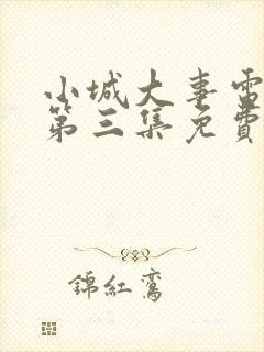 小城大事电视剧第三集免费观看