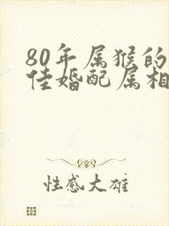 80年属猴的最佳婚配属相男