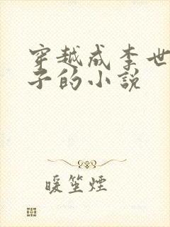 穿越成李世民儿子的小说
