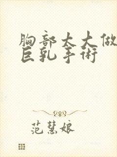 胸部太大做缩小巨乳手术封面