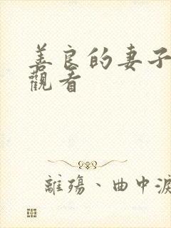 善良的妻子在线观看