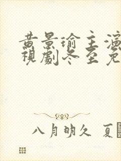 黄景瑜主演的电视剧冬至免费观看封面