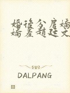 婚后分房娇夫别娇羞赵廷文小说最新章节