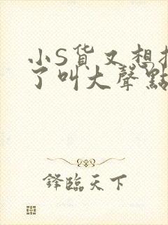 小S货又想挨C了叫大声点小