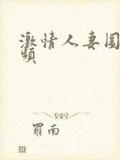 激情人妻图区视频