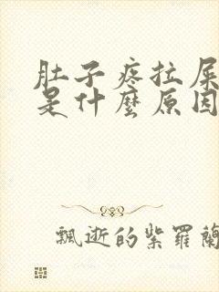 肚子疼拉屎黑色是什么原因