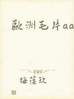 欧洲毛片aa封面