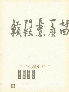 肛门长了好多小颗粒怎么回事