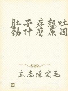 肚子疼想吐没有劲什么原因