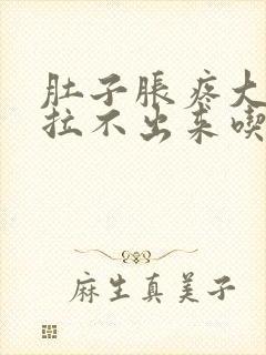 肚子胀疼大便又拉不出来吃什么药