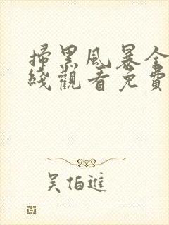 扫黑风暴全集在线观看免费完整版星辰