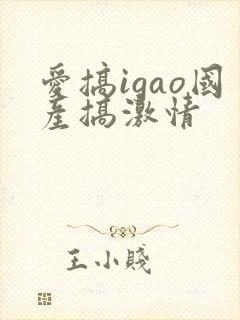 爱搞igao国产搞激情