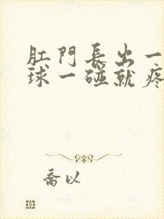 肛门长出一个肉球一碰就疼