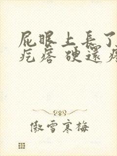 屁眼上长了一个疙瘩 硬还疼