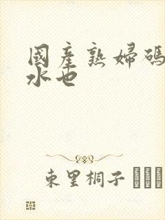 国产熟妇码av水也