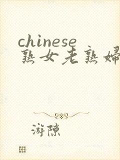 chinese熟女老熟妇