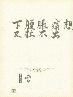 下腹胀痛想大便又拉不出