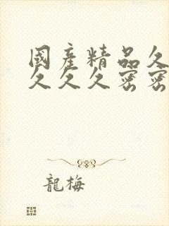 国产精品久久久久久久密密