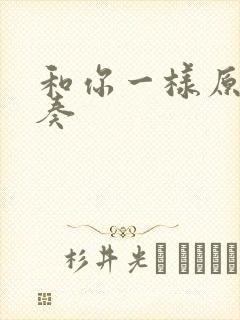 和你一样原唱伴奏