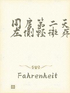 同房第二天小腹左侧轻微疼痛